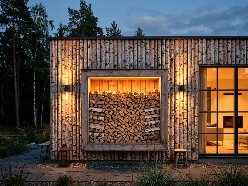 Круговая поленница holzhausen, Вороново, переулок Школьная, 19